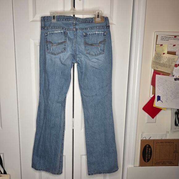 American Eagle Hipster Fit Skinny Flare Leg Jeans Sz 6 - Picture 4 of 10